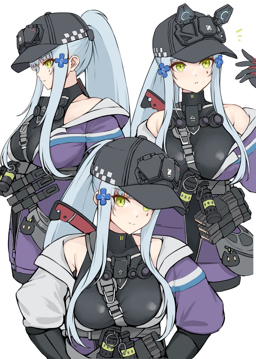 hk416 and klukai (girls' frontline and 1 more) drawn by gongbangmanchi_(daisy_cutter)