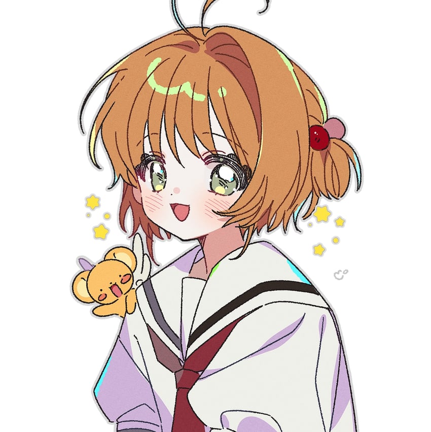 kinomoto sakura and kero (cardcaptor sakura) drawn by yalmyu