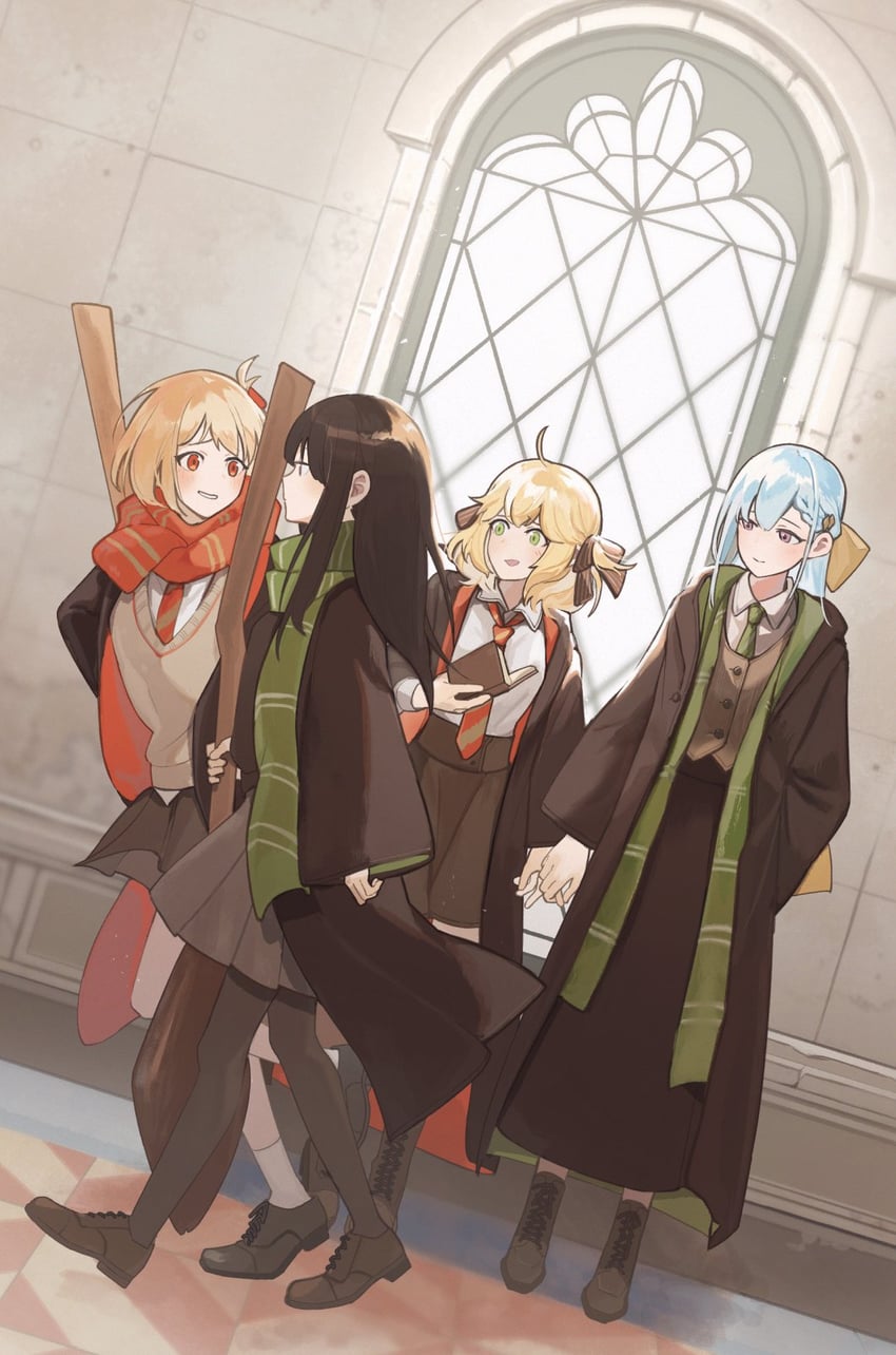 nishikigi chisato, inoue takina, anisphia wynn palettia, and euphyllia magenta (lycoris recoil and 3 more) drawn by lelioz