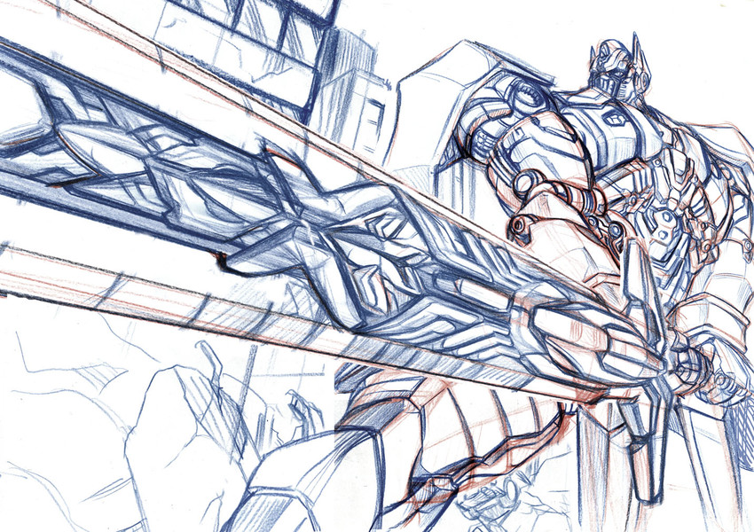 optimus prime (transformers and 1 more) drawn by kamizono_(spookyhouse)