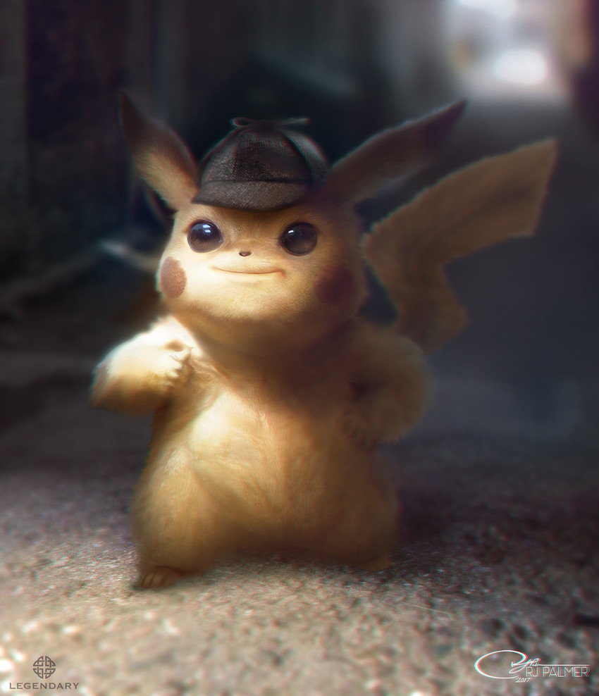 pikachu and detective pikachu (pokemon and 1 more) drawn by arvalis