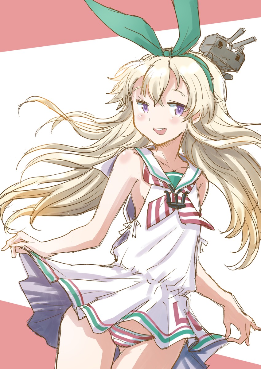 shimakaze, rensouhou-chan, and libeccio (kantai collection) drawn by fuji_(pixiv24804665)