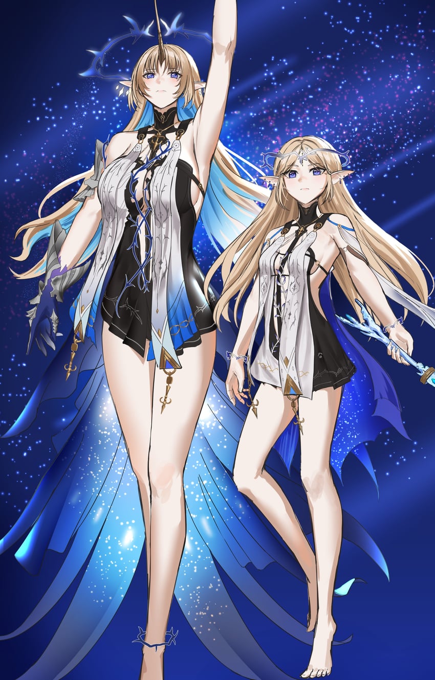 cartethyia and fleurdelys (wuthering waves) drawn by anoreika_tomoe