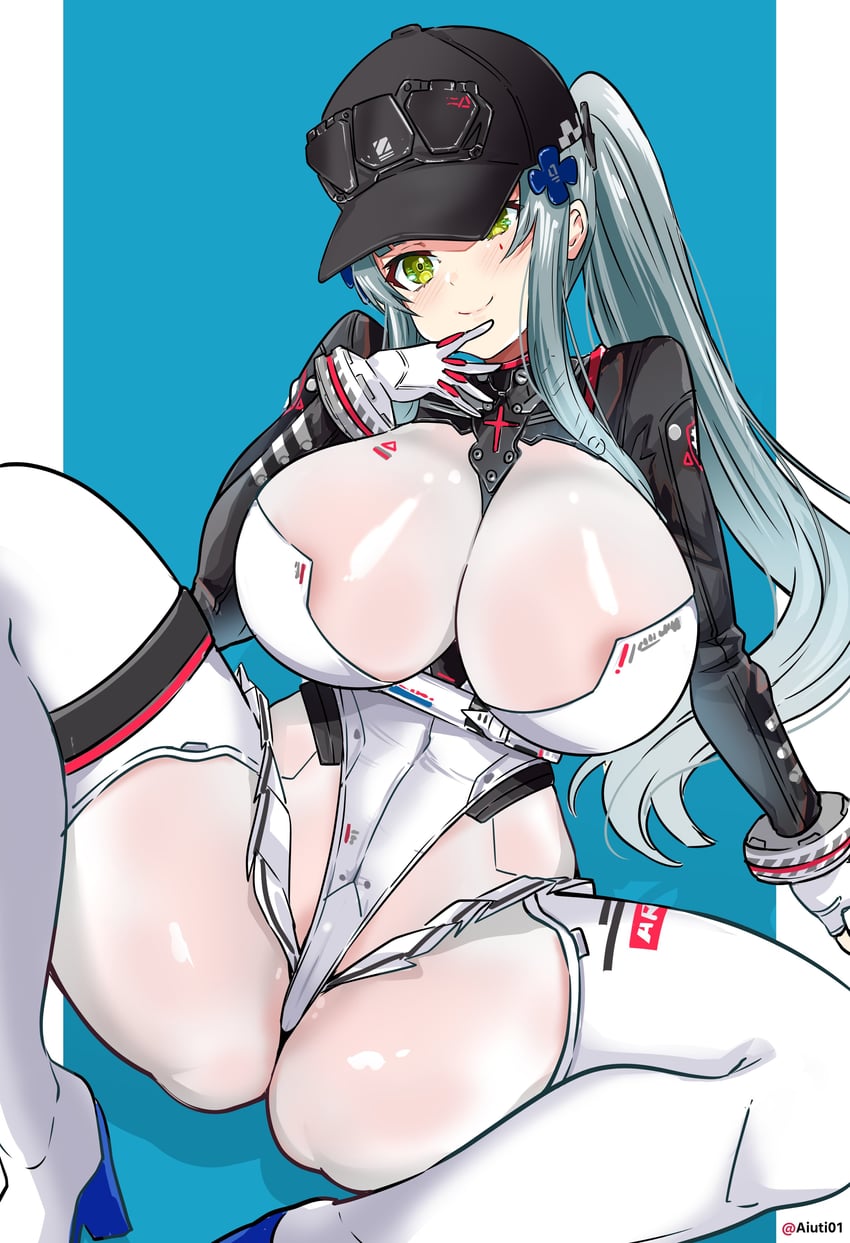 hk416 and klukai (girls' frontline and 1 more) drawn by aiuti