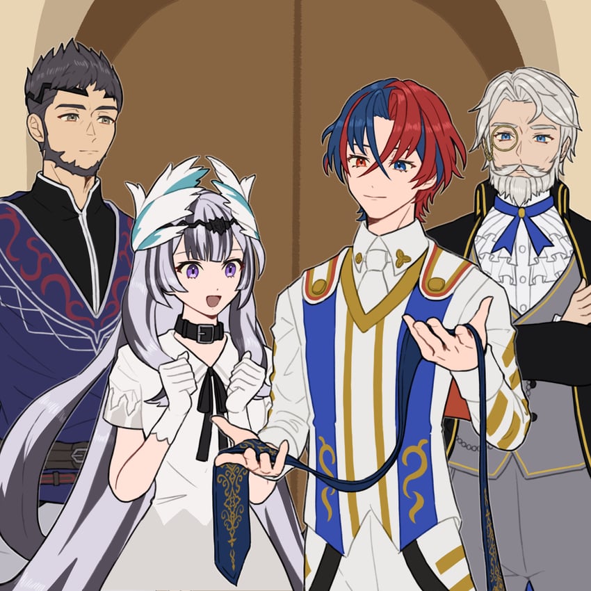 male alear, veyle, mauvier, and vander (fire emblem and 1 more) drawn by hahm0106