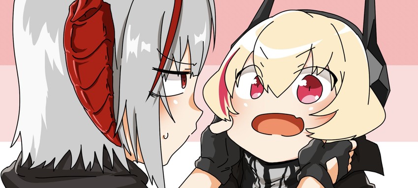 w and m4 sopmod ii (arknights and 1 more) drawn by myon2