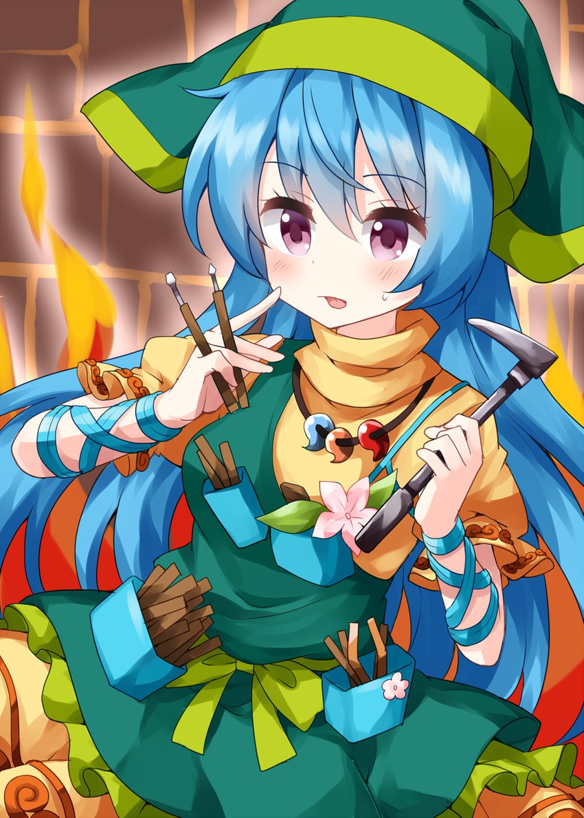 haniyasushin keiki (touhou) drawn by ruu_(tksymkw)