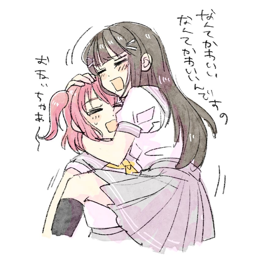 kurosawa dia and kurosawa ruby (love live! and 1 more) drawn by solllolll
