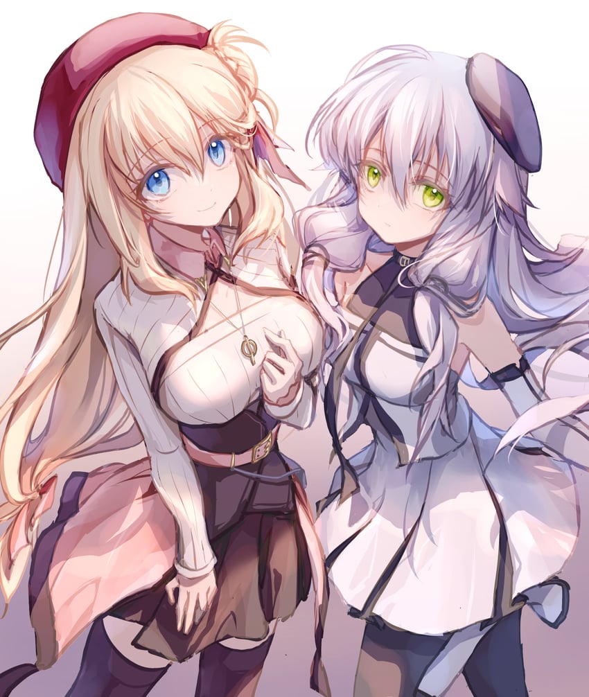 altina orion and agnes claudel (eiyuu densetsu and 2 more) drawn by willfin
