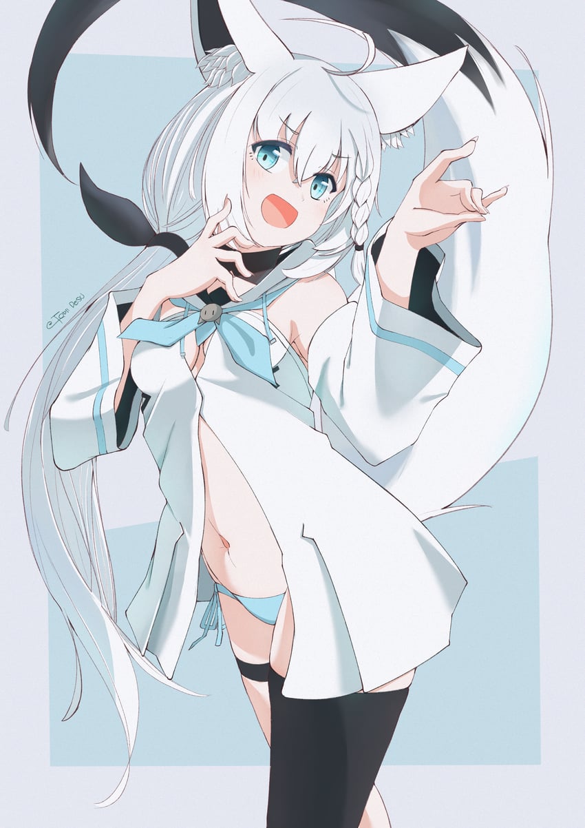 shirakami fubuki (hololive) drawn by tobildesu