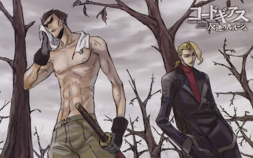 toudou kyoushirou and diethard ried (code geass) drawn by kimura_takahiro and ookouchi_ricca