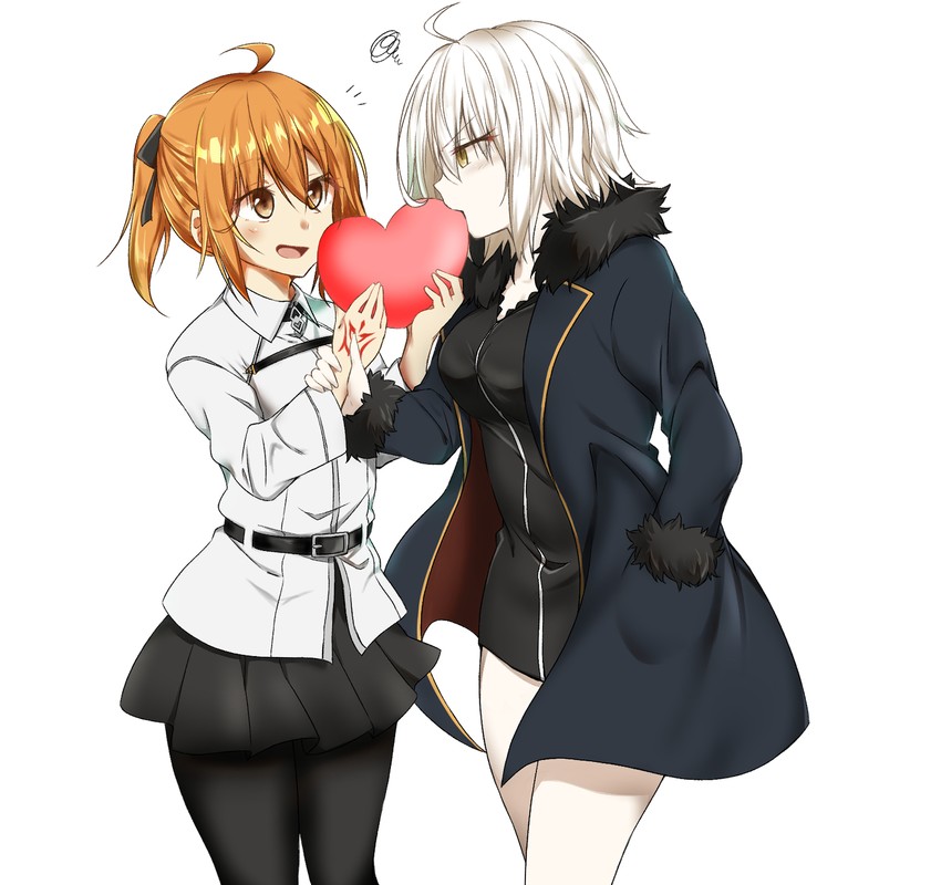 fujimaru ritsuka and jeanne d'arc alter (fate and 1 more) drawn by shigure_(sigre)