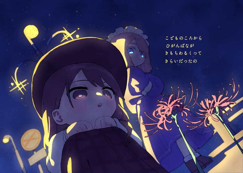 usami renko and maribel hearn (touhou and 1 more) drawn by nama_udon