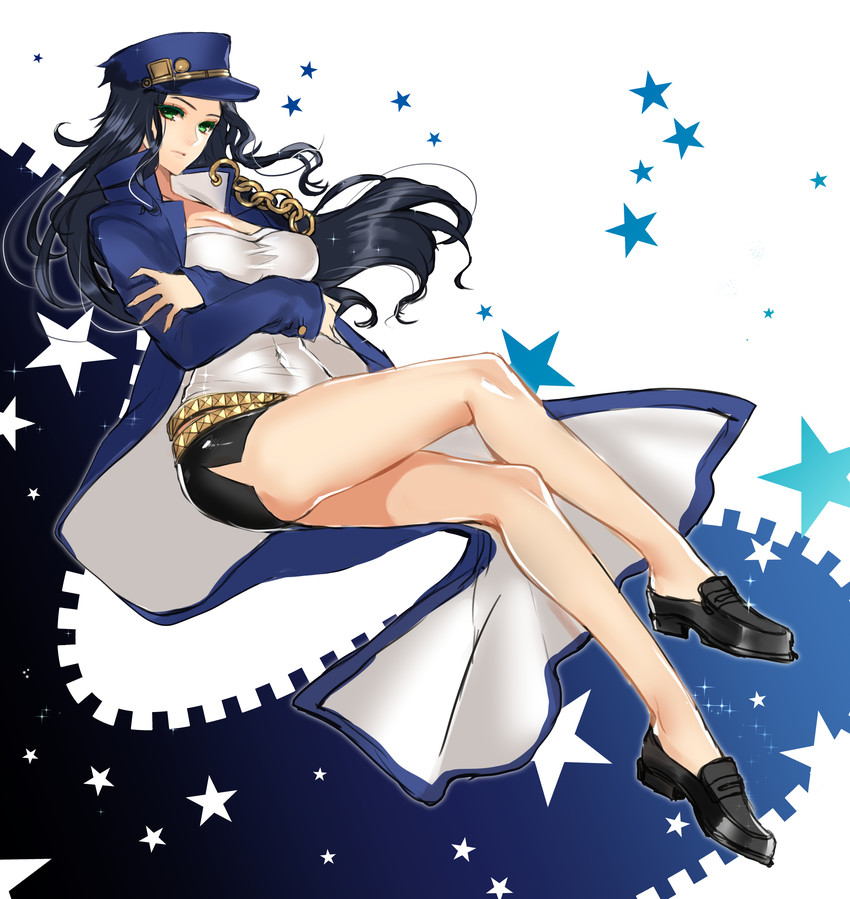 kujo jotaro (jojo no kimyou na bouken and 1 more) drawn by apt