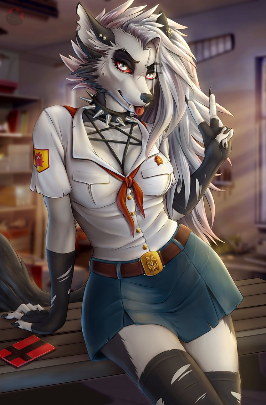 loona (helluva boss) drawn by needleart