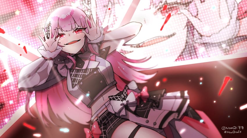 mori calliope (hololive and 1 more) drawn by noaqi77