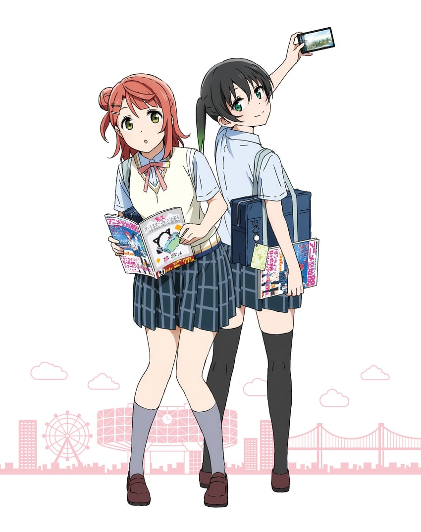uehara ayumu and takasaki yu (love live! and 1 more) drawn by yokota_takumi