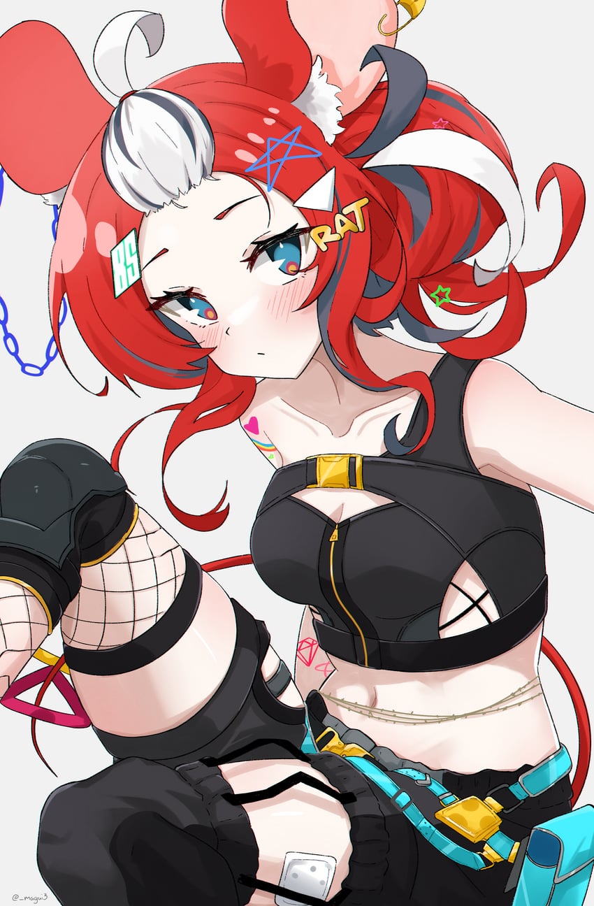 hakos baelz (hololive and 1 more) drawn by magui3