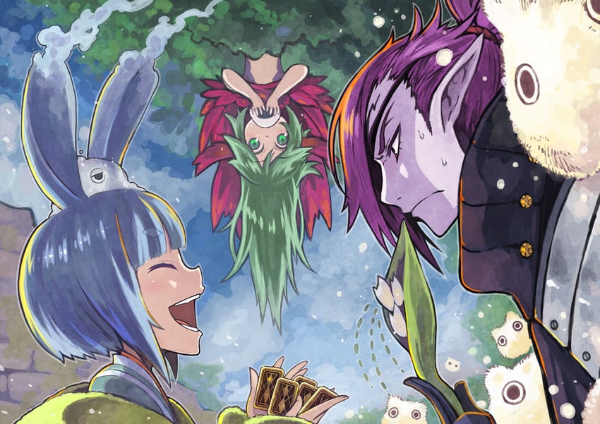 rleven drosselbart, mimika the alien, and ichimi (pixiv fantasia and 1 more) drawn by rumie