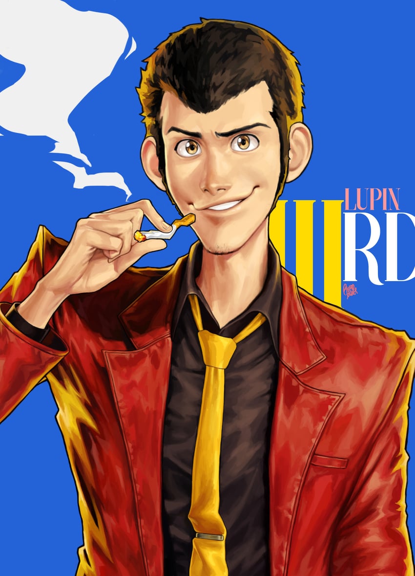 arsene lupin iii (lupin iii and 1 more) drawn by psycho_soldier_(r4udene)