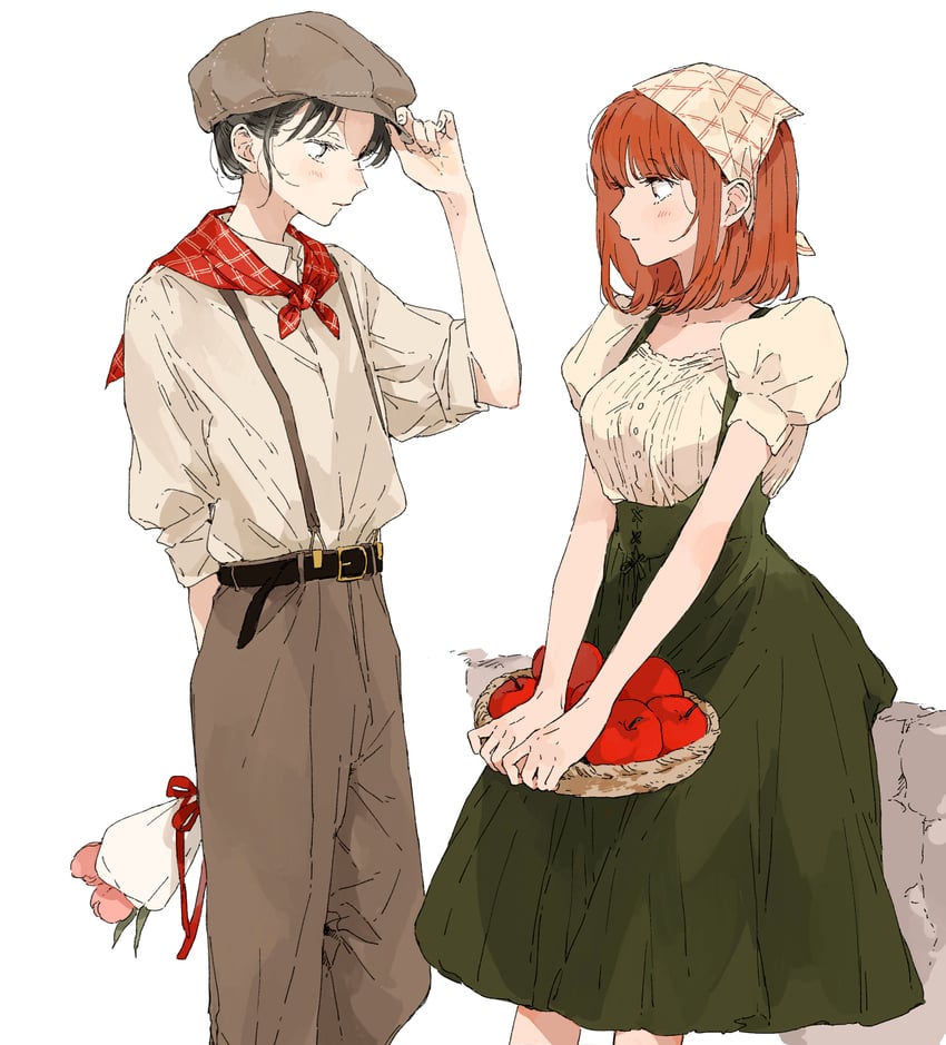 kousaka fuyuki and shirai eri (kono koi wo hoshi ni wa negawanai) drawn by kakmxxxny06