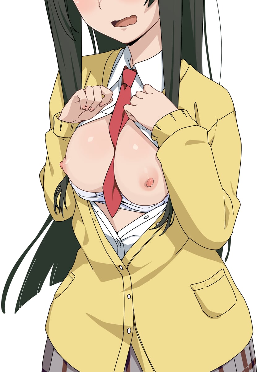 kowata makoto (flying witch) drawn by morisobo