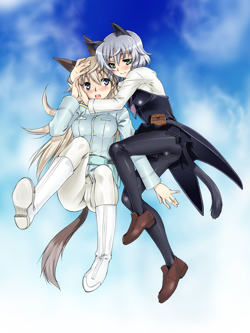sanya v. litvyak and eila ilmatar juutilainen (world witches series and 1 more) drawn by satou_atsuki