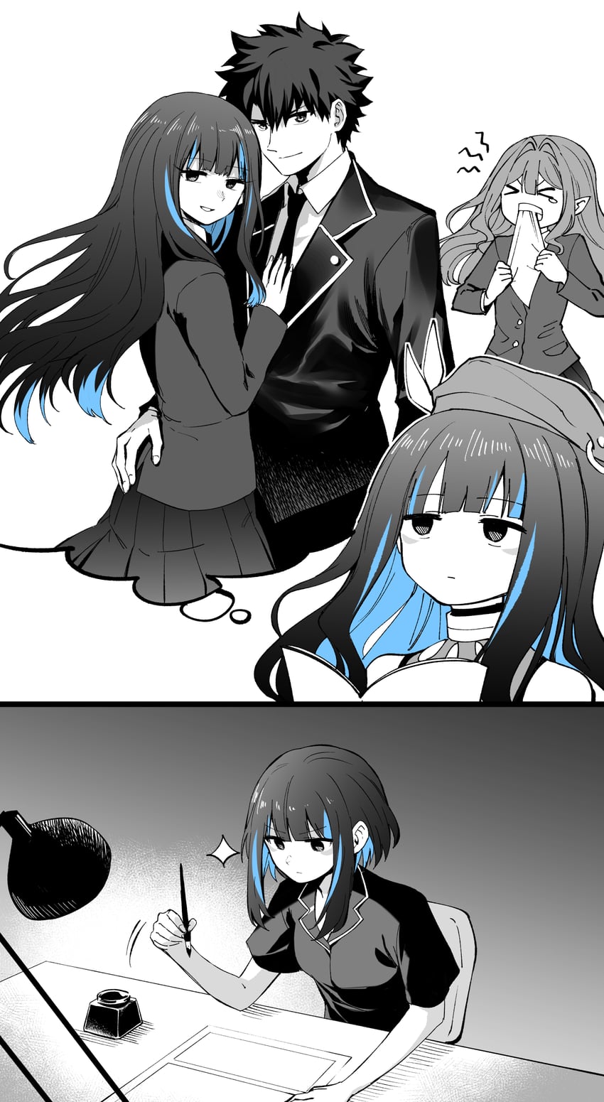 fujimaru ritsuka, baobhan sith, and tenochtitlan (fate and 1 more) drawn by hirunagi