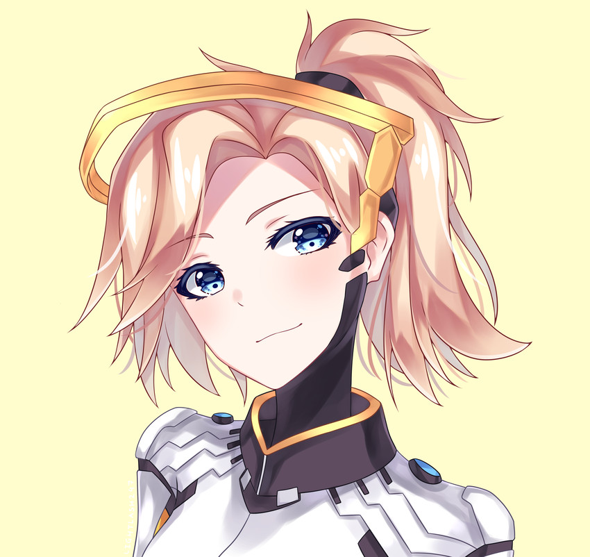 mercy (overwatch and 1 more) drawn by helen_phan