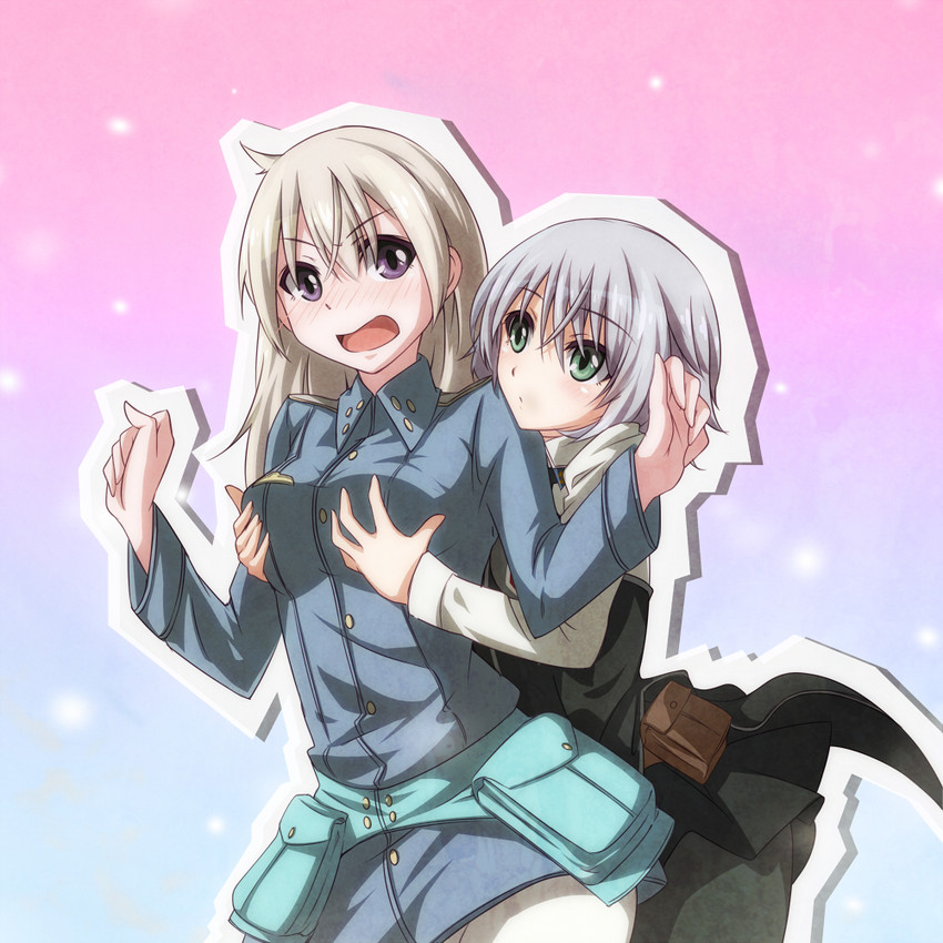 sanya v. litvyak and eila ilmatar juutilainen (world witches series and 1 more) drawn by umino_mokuzu_(shizumisou)