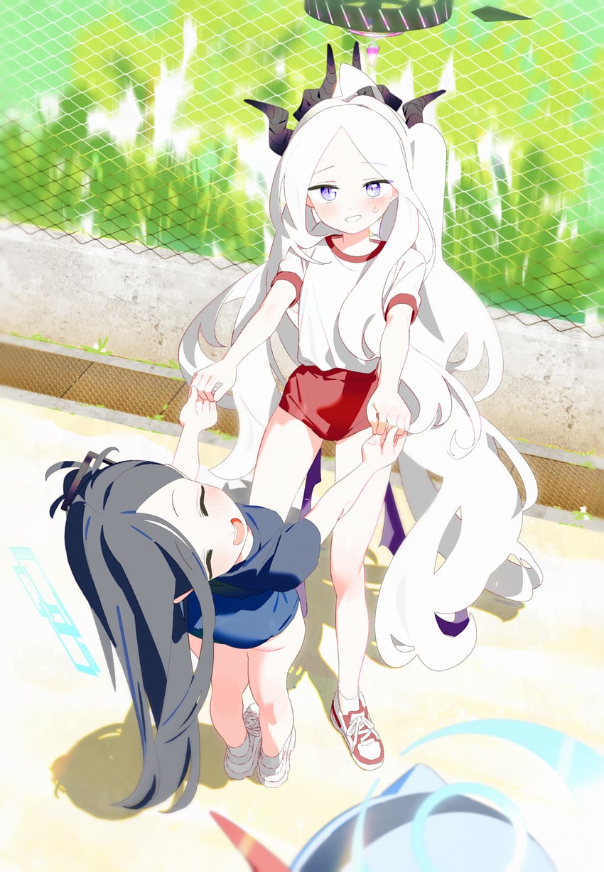 hina, aris, and ako (blue archive) drawn by bm_tol