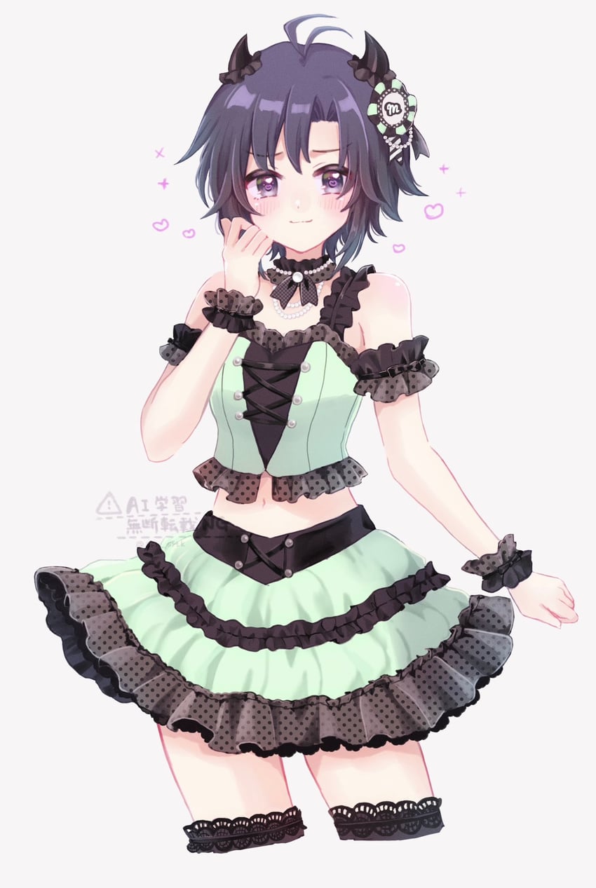 kikuchi makoto (idolmaster and 2 more) drawn by shirako_(srk_srtk)