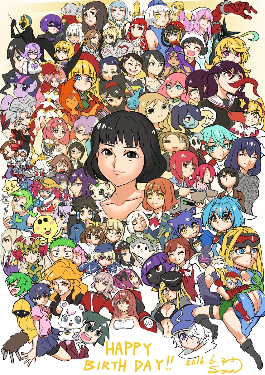 mordred, cammy white, kujo jolyne, shinku, perrine h. clostermann, and 78 more (fate and 85 more) drawn by samidare_satsuki