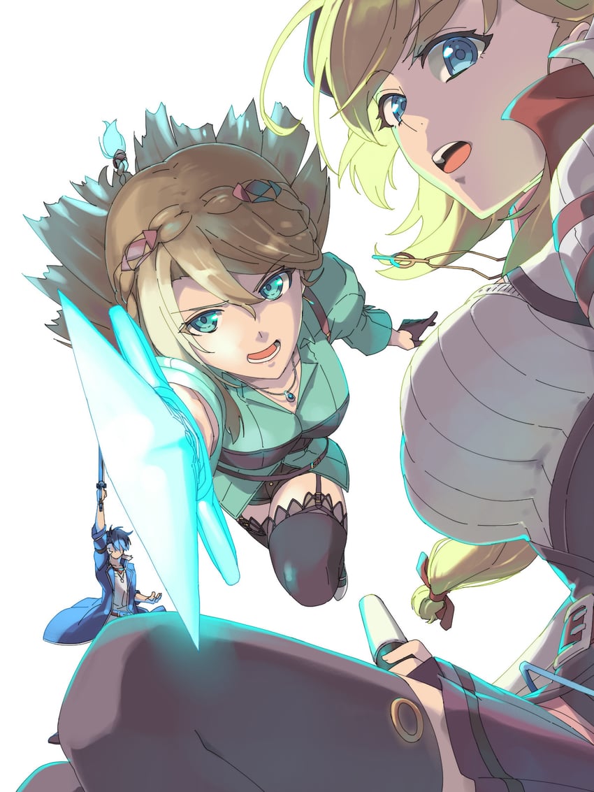 agnes claudel, van arkride, and elaine auclair (eiyuu densetsu and 2 more) drawn by chiharu_(9654784)