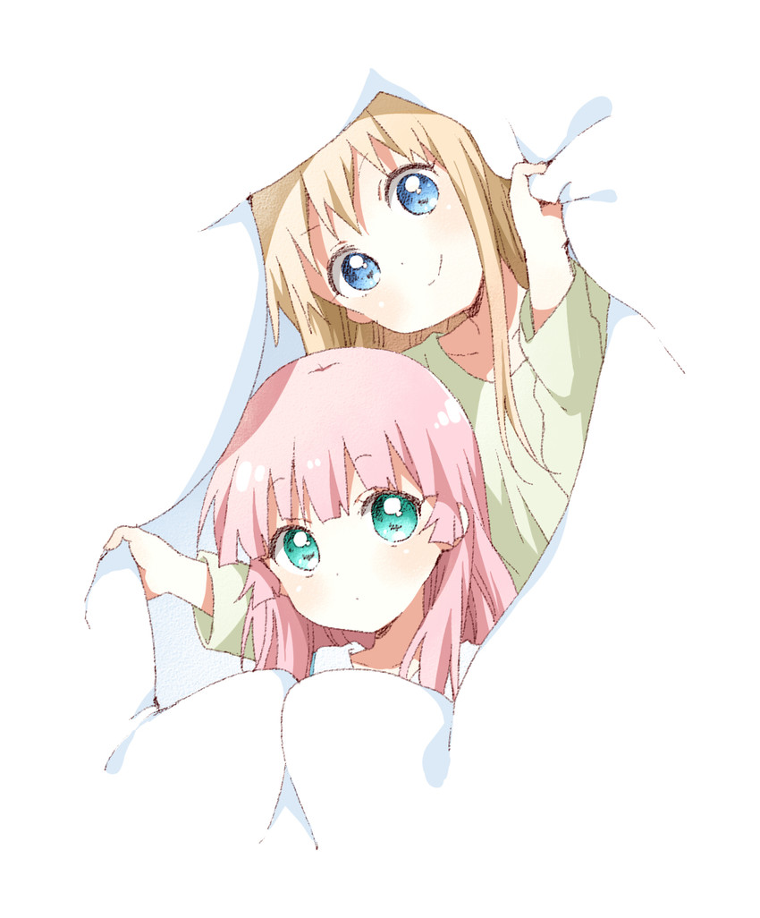 toshinou kyouko and yoshikawa chinatsu (yuruyuri) drawn by namori
