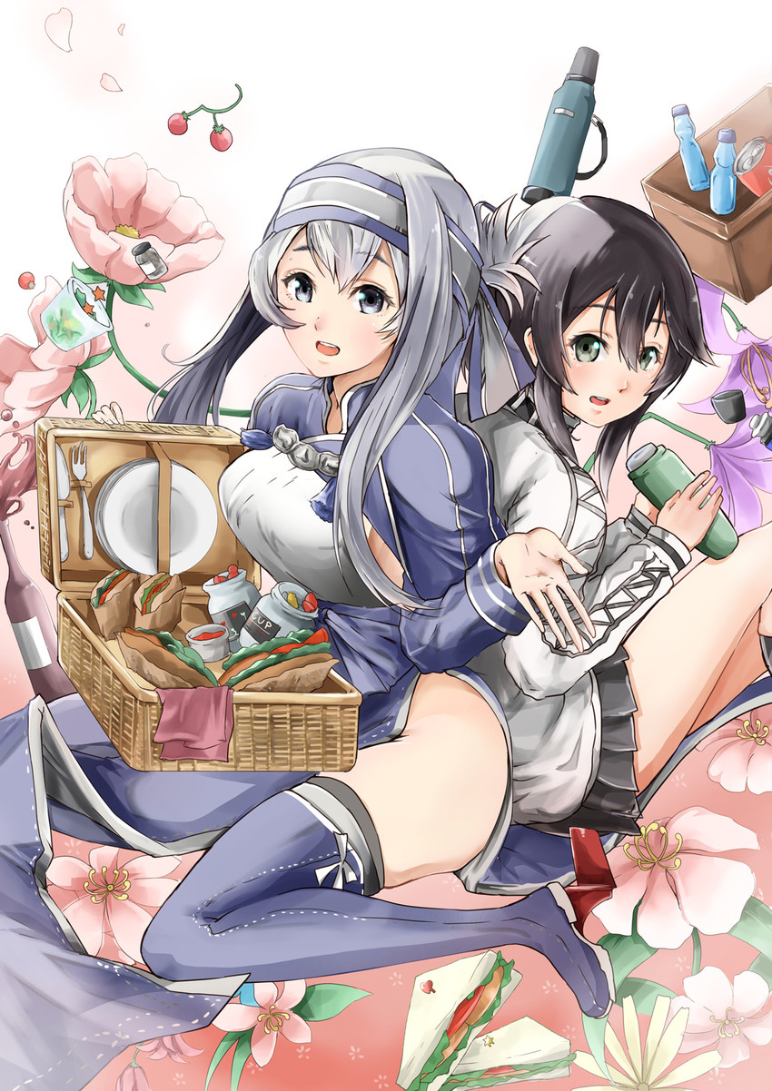 kamoi, hayasui, and kamoi kai bo (kantai collection) drawn by sezok