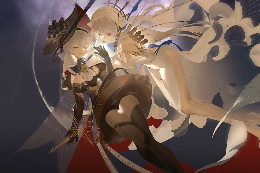 specter and specter the unchained (arknights) drawn by samo_(shichun_samo)