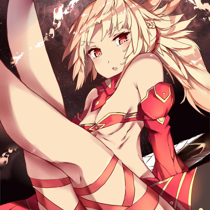 mordred (fate and 1 more) drawn by kyuu_(plastic_night_q)