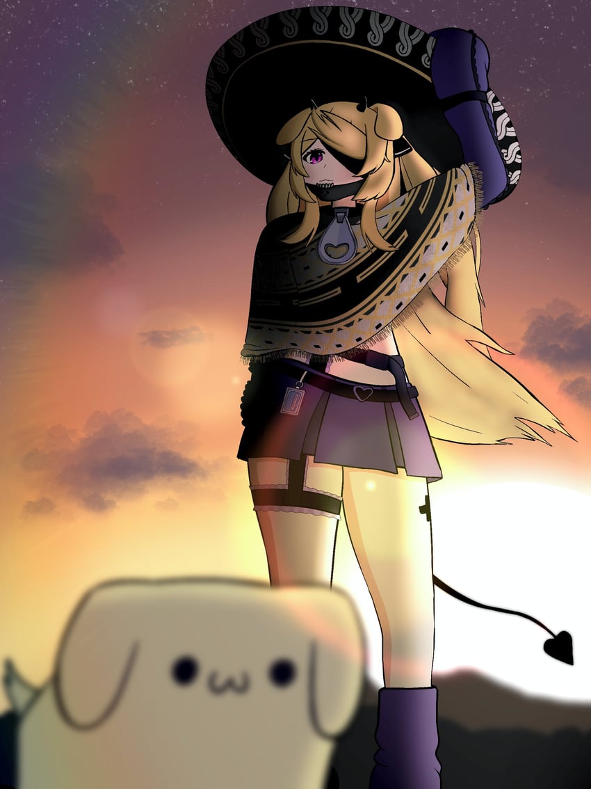 raiden, cerber, and minawan (indie virtual youtuber and 1 more) drawn by emi_thor