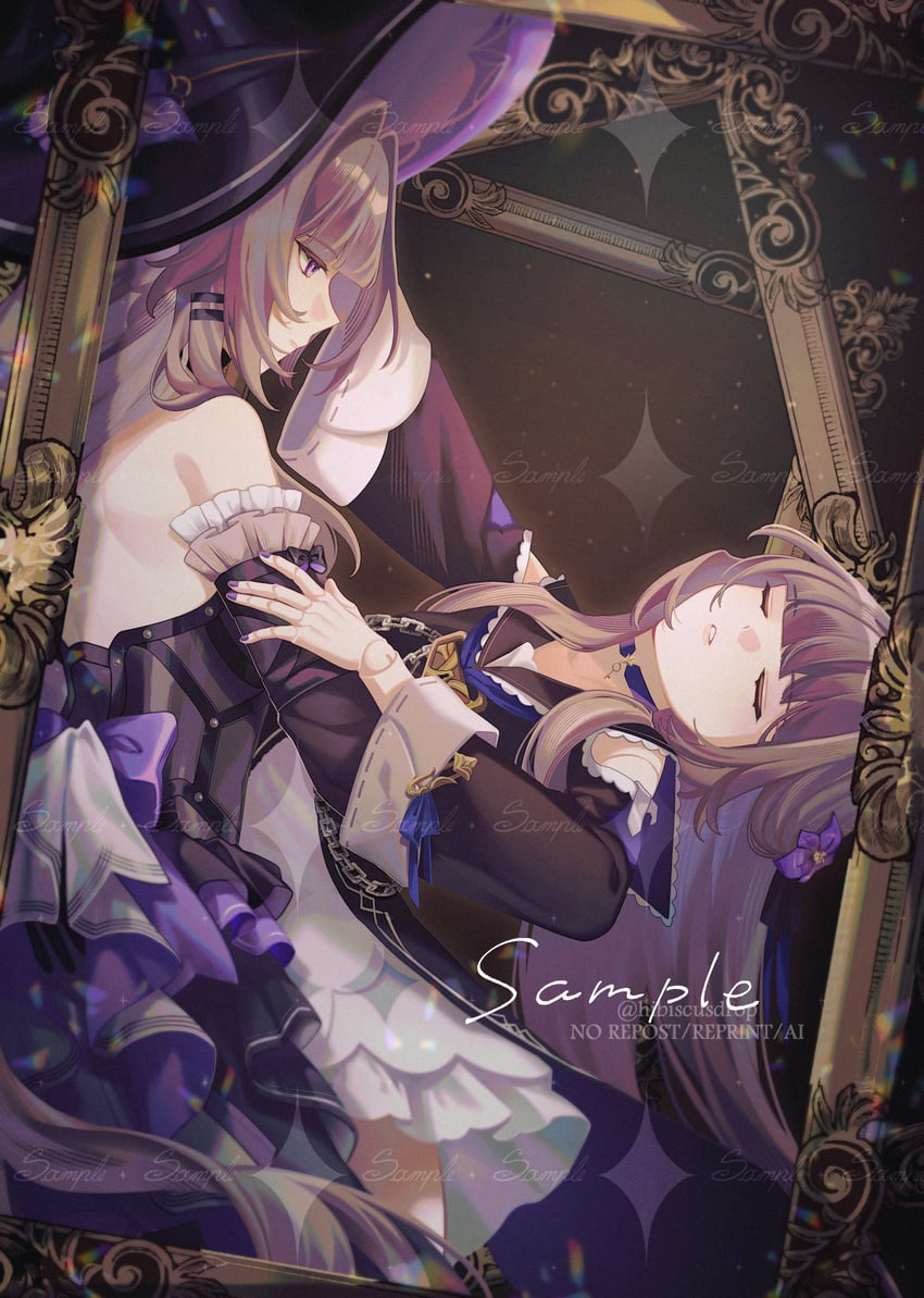 herta and the herta (honkai and 1 more) drawn by tana_(tanabio)