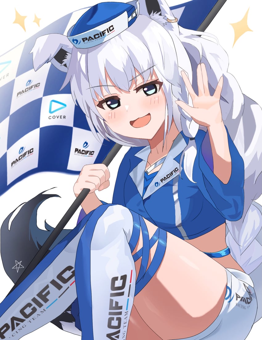 shirakami fubuki (hololive and 1 more) drawn by homulily