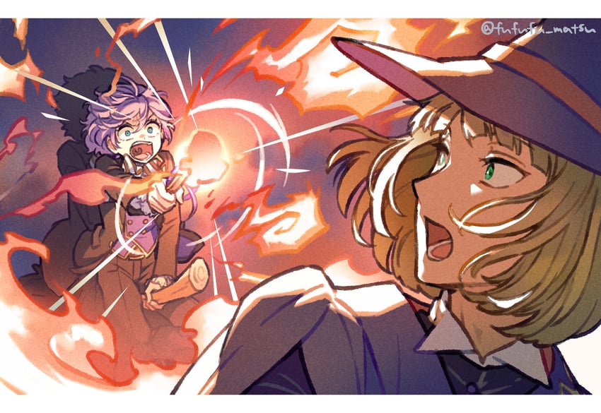 epel felmier and rook hunt (twisted wonderland) drawn by funuyu