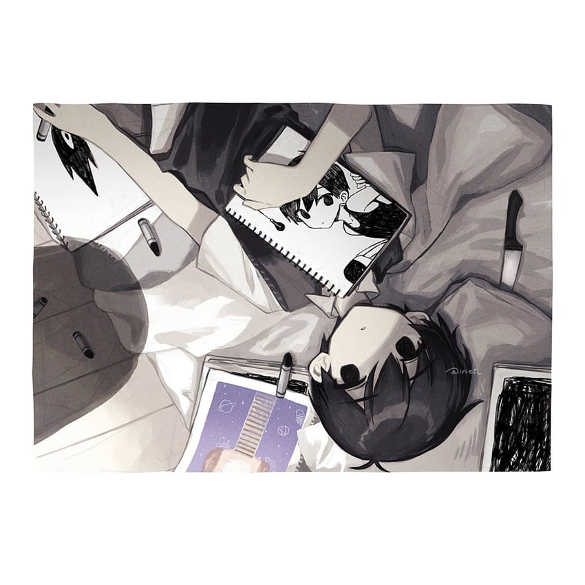 sunny, omori, and something (omori) drawn by yori_(tr)