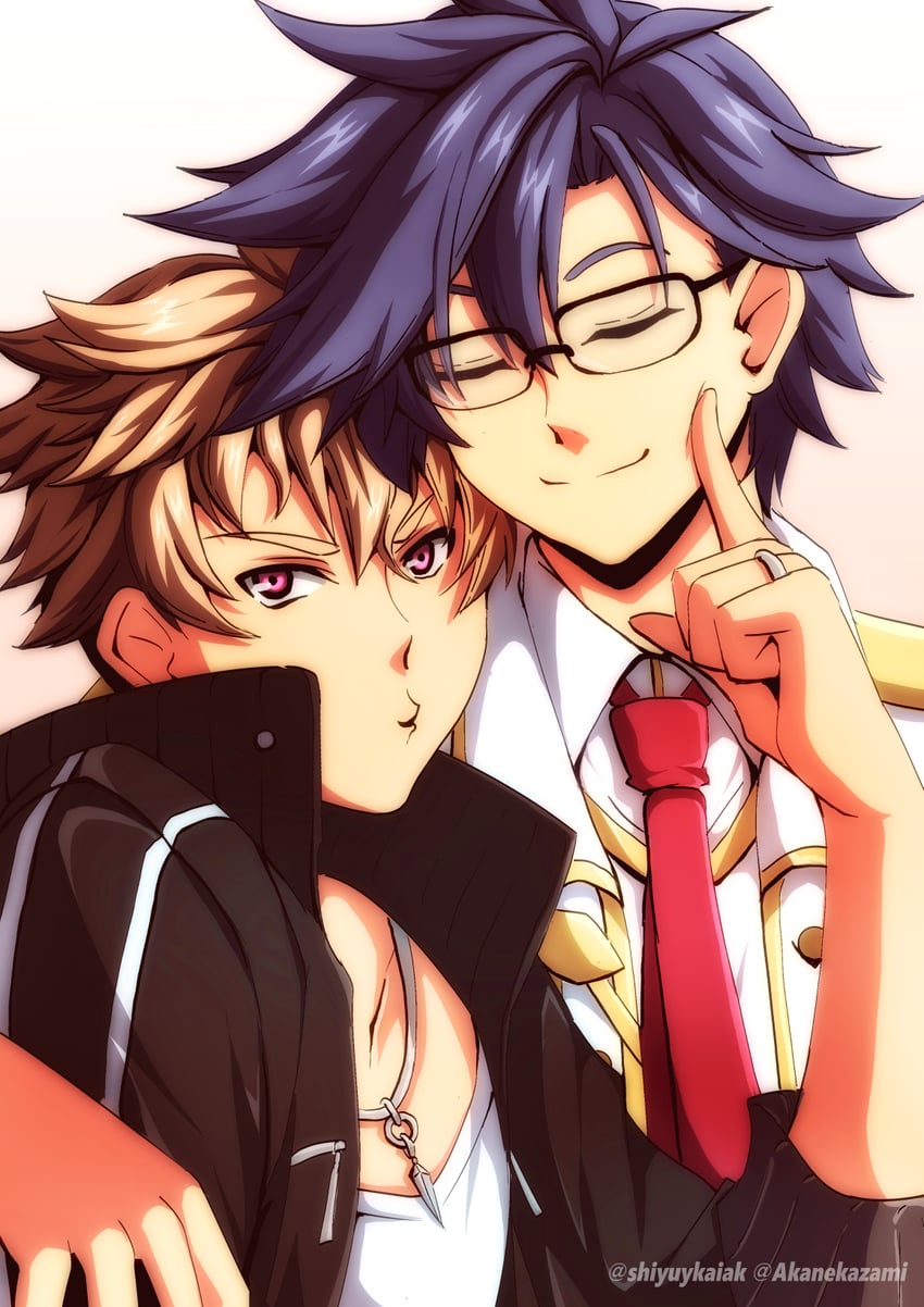 rean schwarzer and ash carbide (eiyuu densetsu and 2 more) drawn by akane_kazami