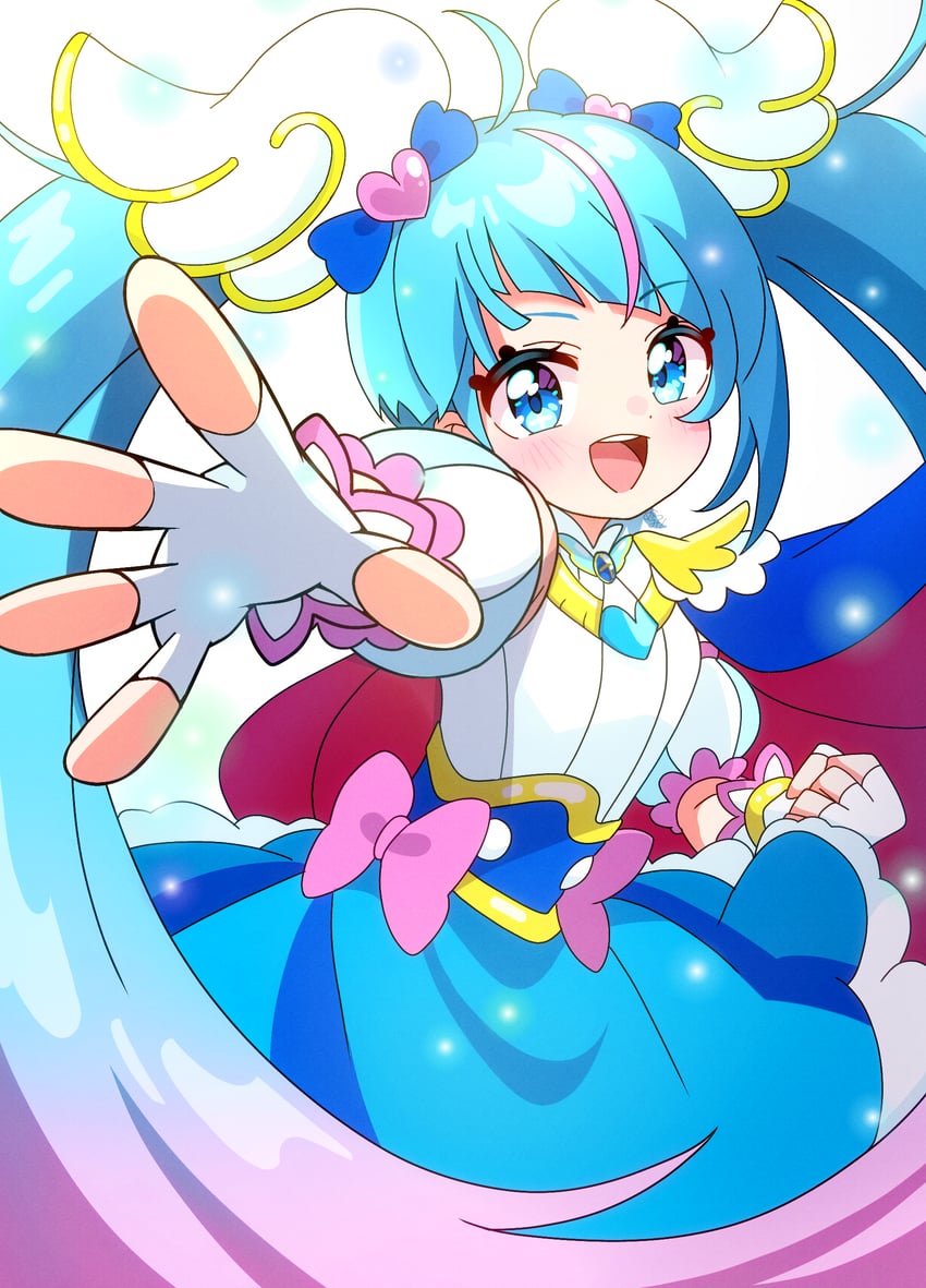 sora harewataru and cure sky (precure and 1 more) drawn by mmmera827