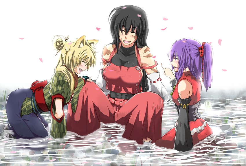 sendai hakurei no miko (original and 2 more) drawn by kongari_tokei