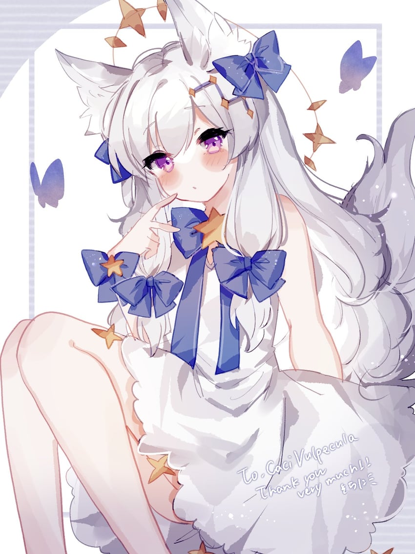 caci vulpecula (indie virtual youtuber) drawn by sorani_(kaeru0768)