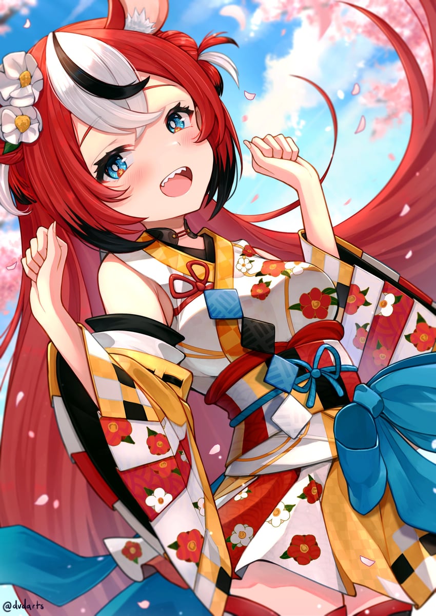 hakos baelz (hololive and 1 more) drawn by dvdarts