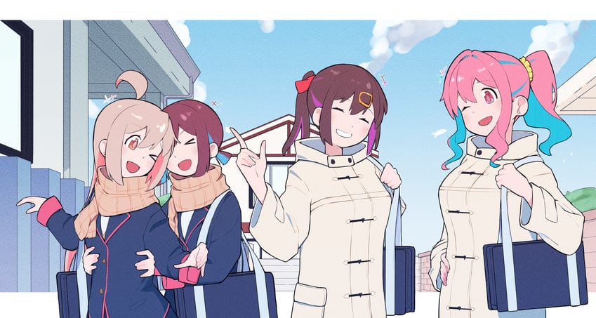 oyama mahiro, oyama mihari, hozuki momiji, and hozuki kaede (onii-chan wa oshimai!) drawn by swiz667