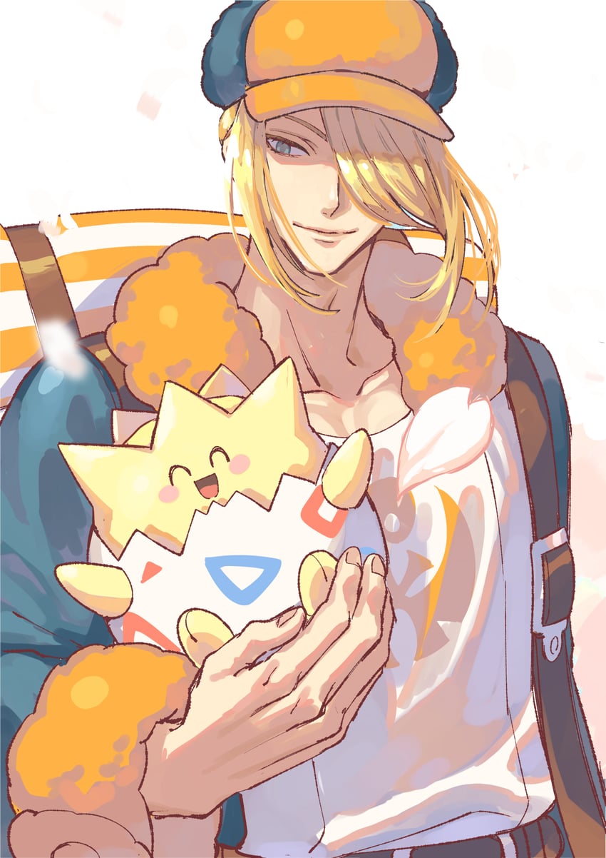 volo and togepi (pokemon and 1 more) drawn by elemoncake